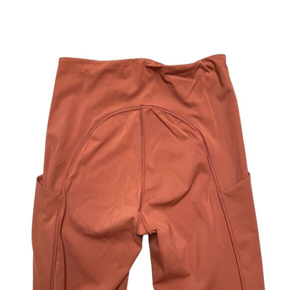 ATHLETA Ultimate Capri Stash Pocket 7/8 Tight Legging Orange Size Small - Picture 5 of 7